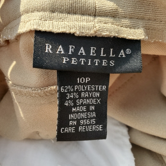 Rafaella Petites Khaki Trouser Pants Size 10P - Picture 5 of 7